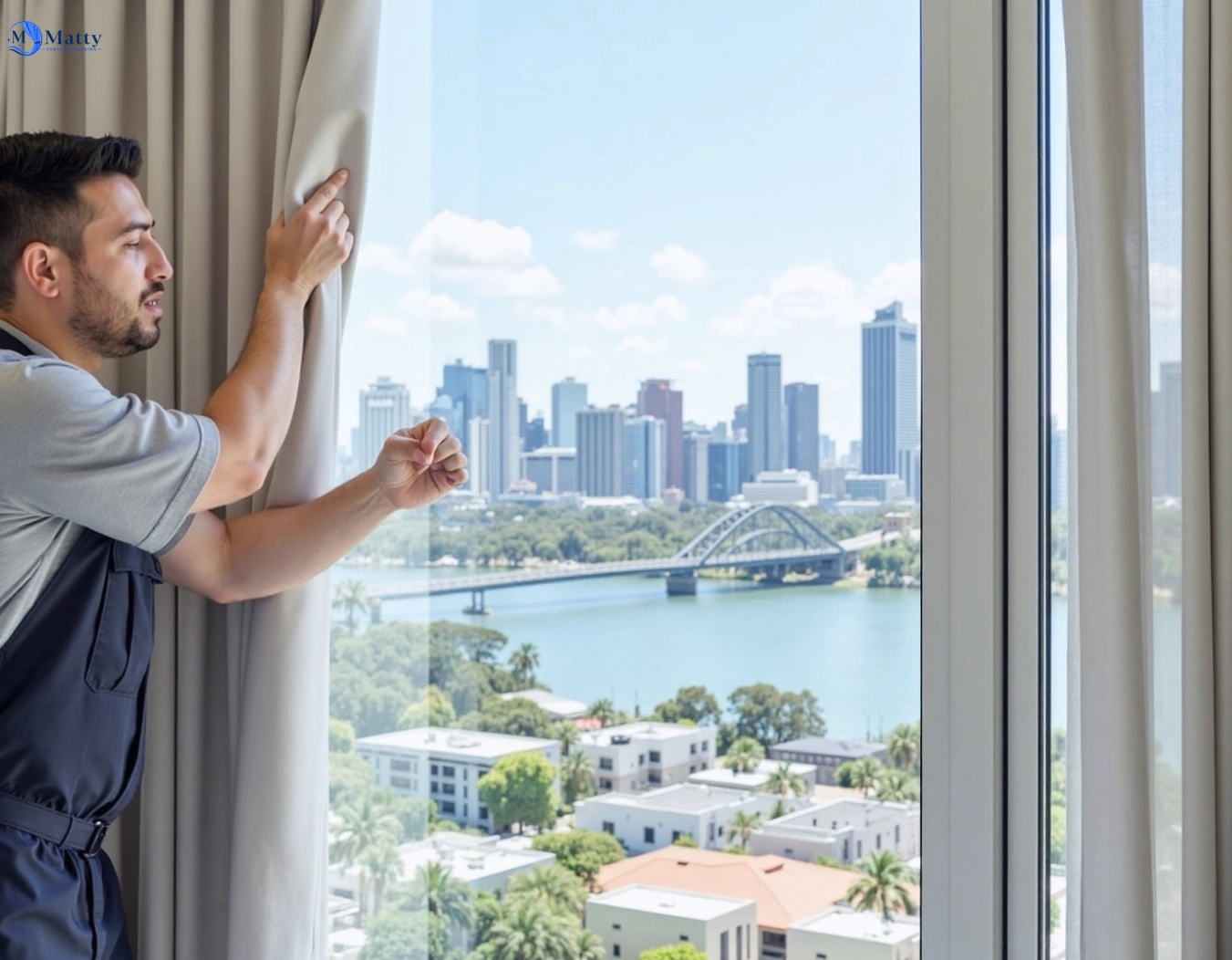 Professional curtain steam cleaning service south-hurstville-nsw QLD by Matty Curtain Cleaning
