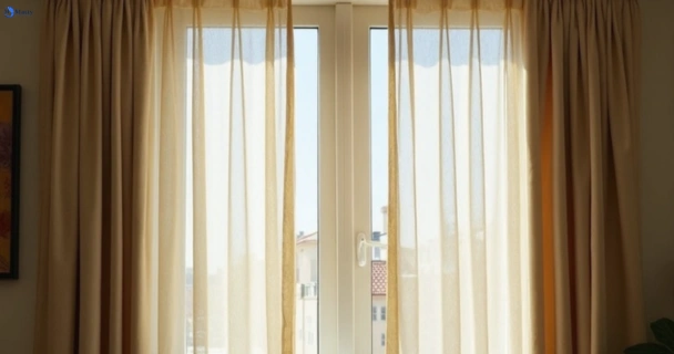 Dull dusty drapes in south-hurstville-nsw before professional cleaning